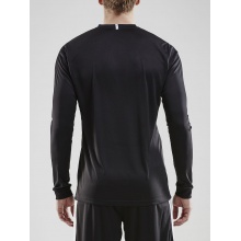 Craft Sport-Langarmshirt (Trikot) Squad Solid - hohe Elastizität, ergonomisches Design - schwarz Herren